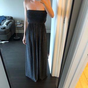 Gray maxi dress